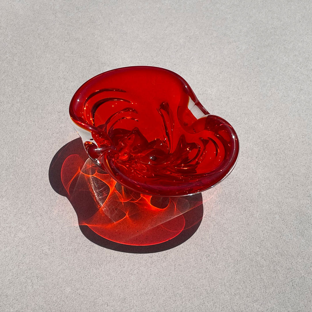 small red art glass