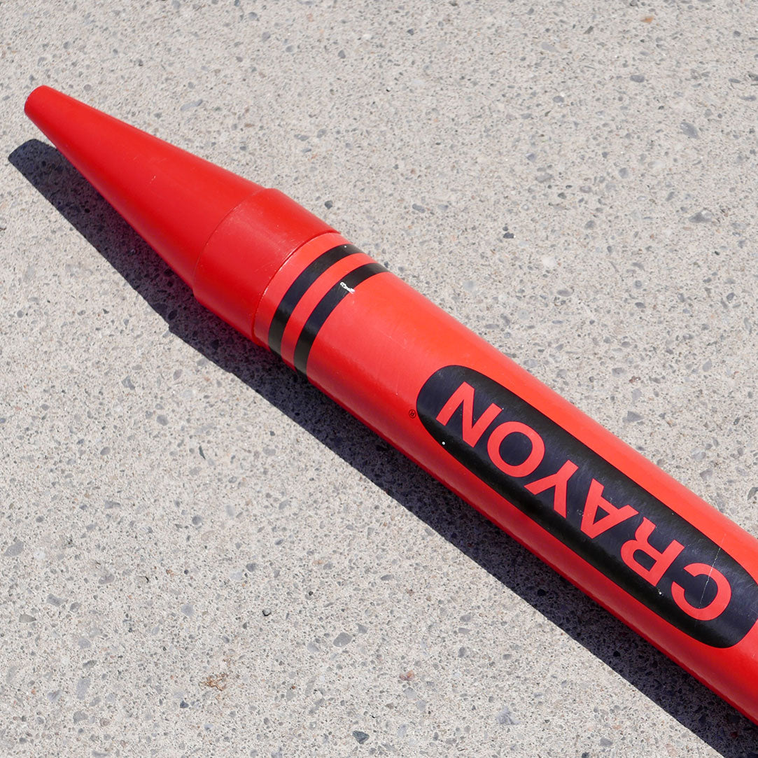 red display crayon