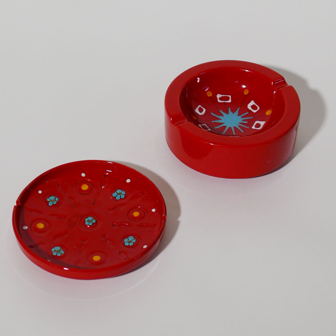 italian hand painted ceramic incense holder