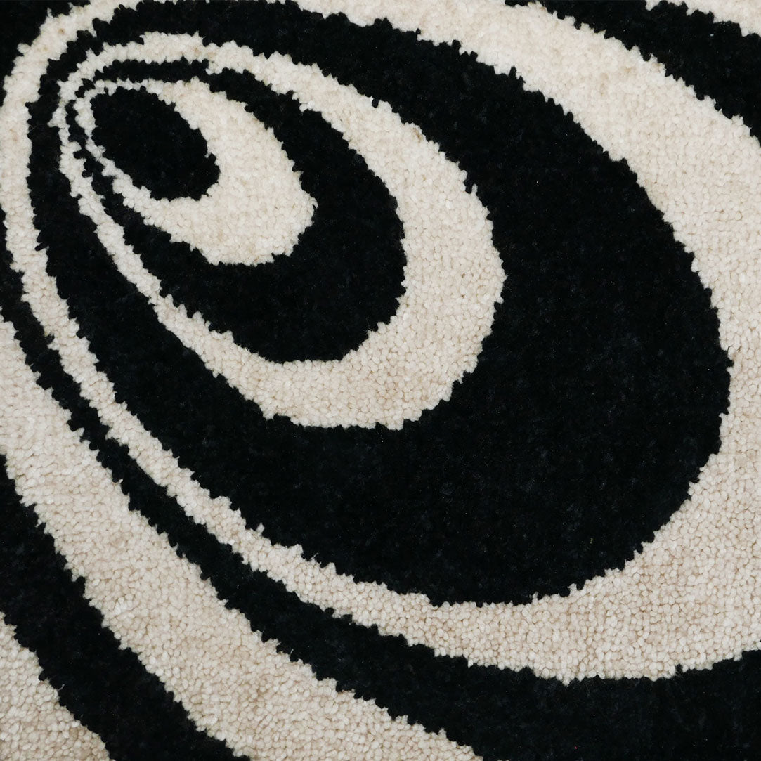 retro midcentury geometric 60s tuffed rug