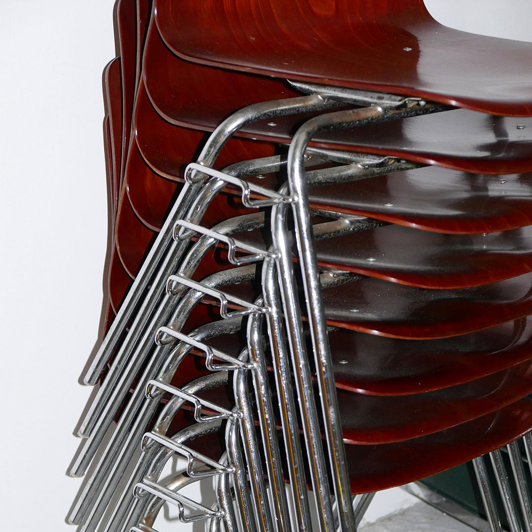 pagholz bent rosewood dining chairs (8 available)