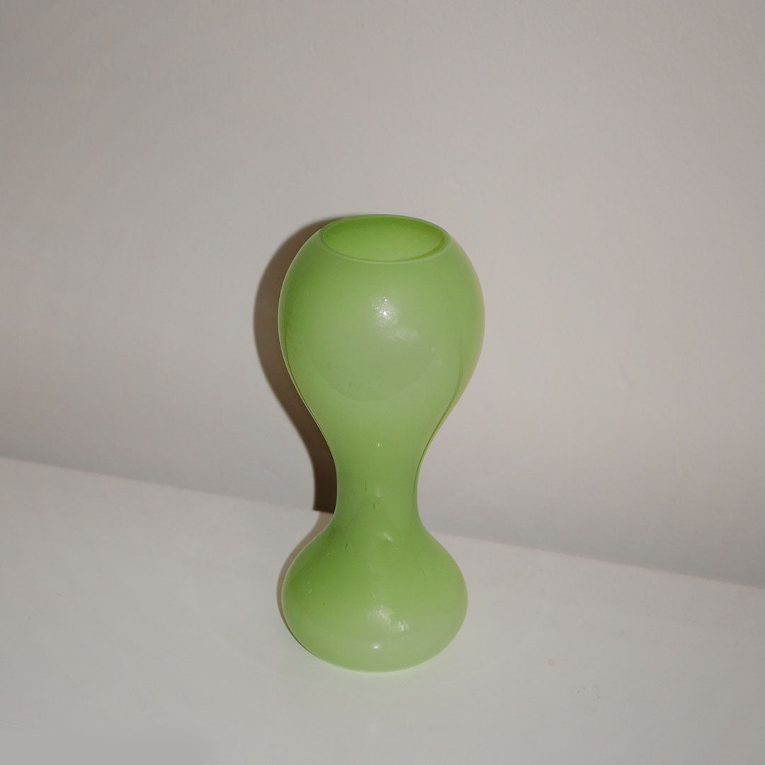 delightful curvy mint green vase vintage toronto black dot shops
