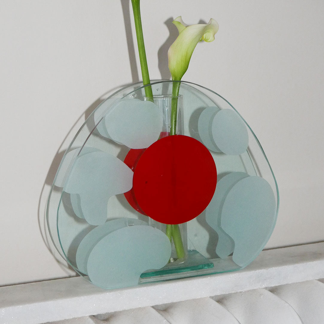 glass stem vase