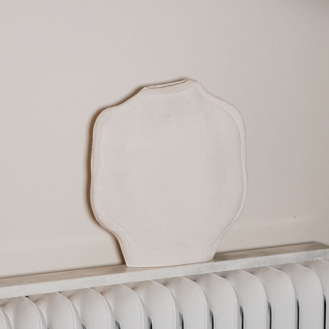 clay pottery vase by slava circa 1987