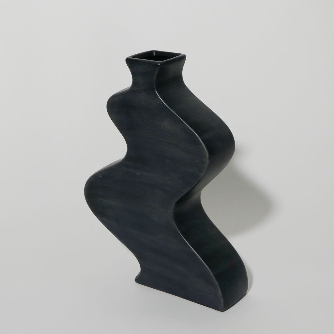 wiggly ceramic vase