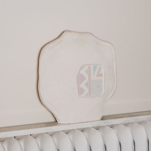 clay pottery vase by slava circa 1987