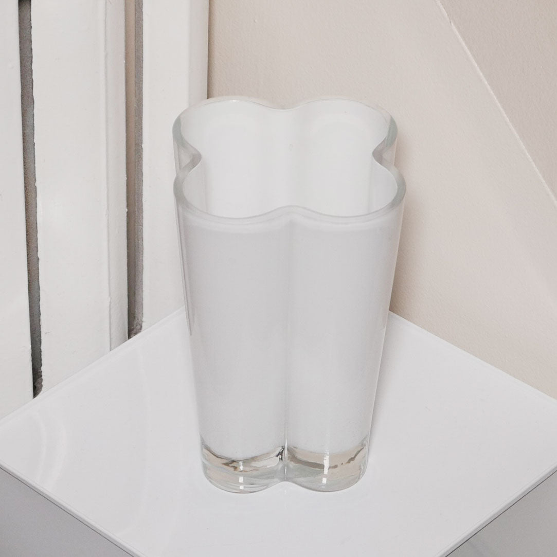 white clover vase