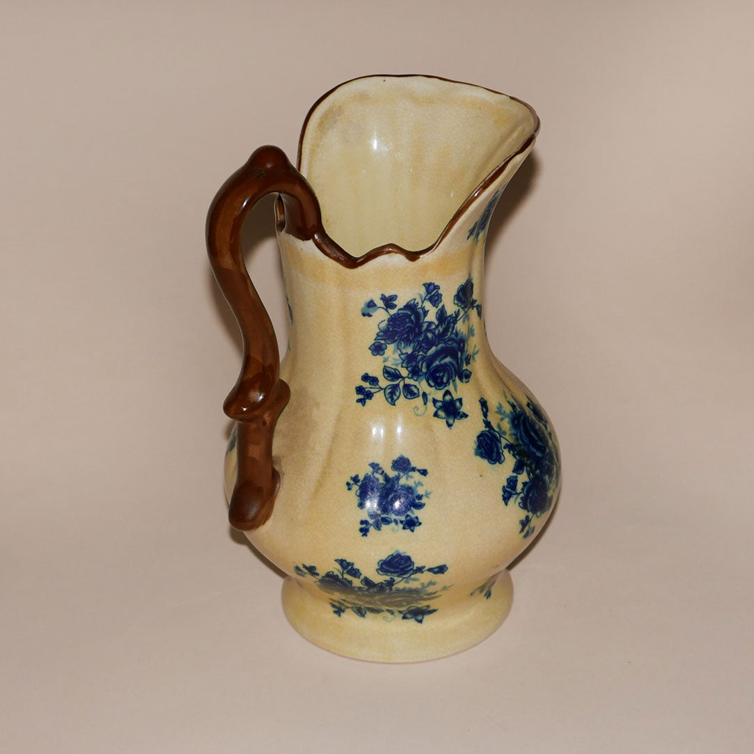 porcelain blue rose jug
