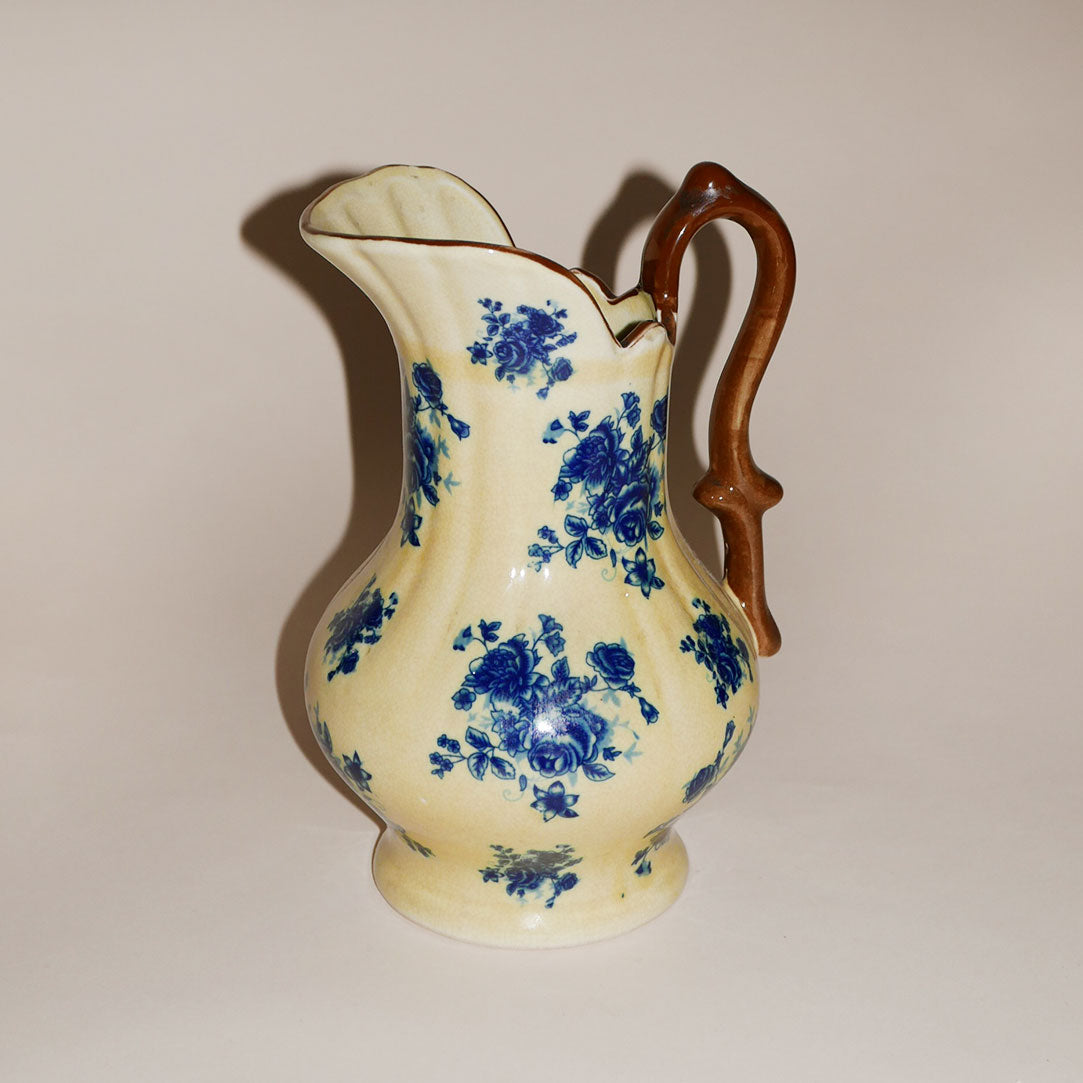 porcelain blue rose jug