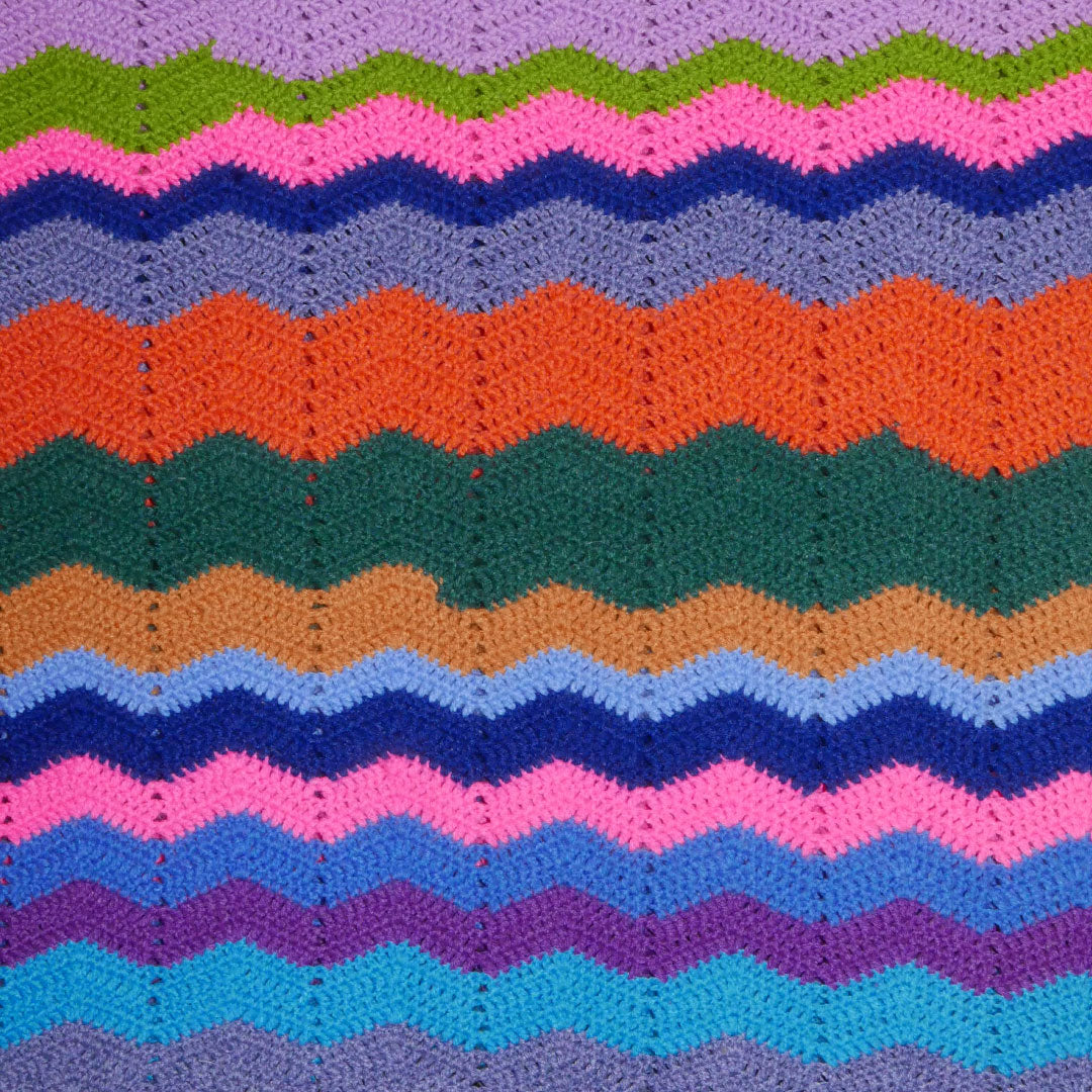rainbow knit blanket black dot shops