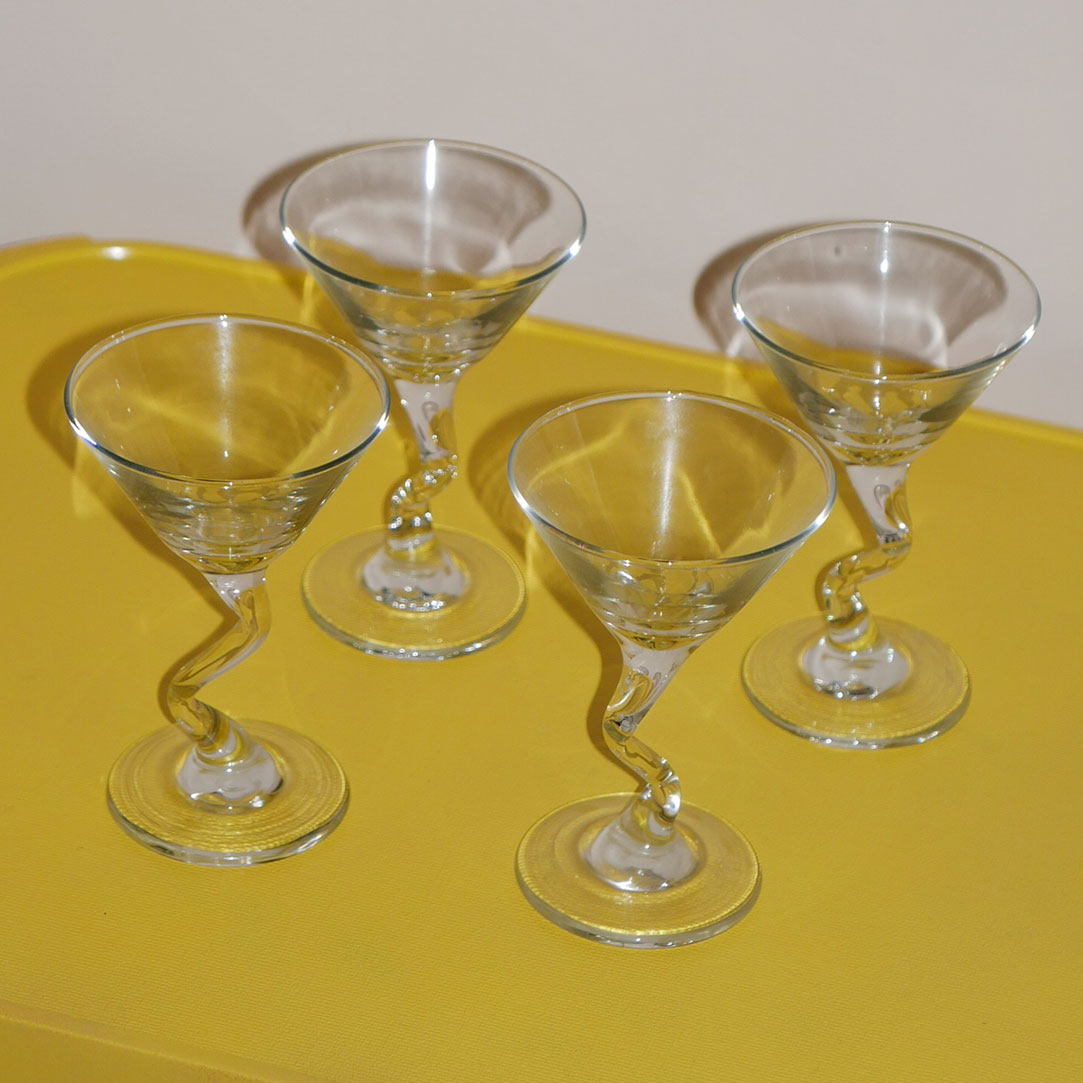 zig zag martini glass