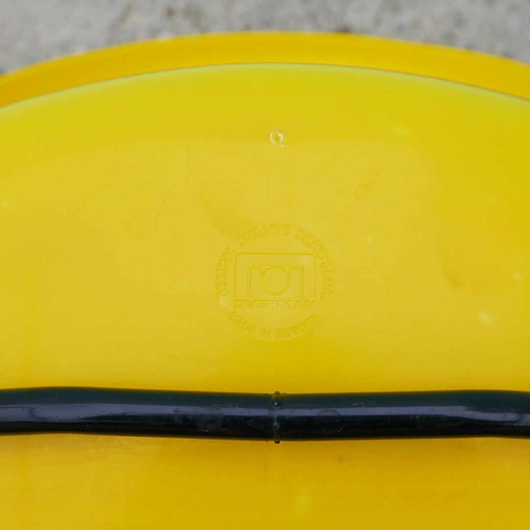 yellow overman office chair