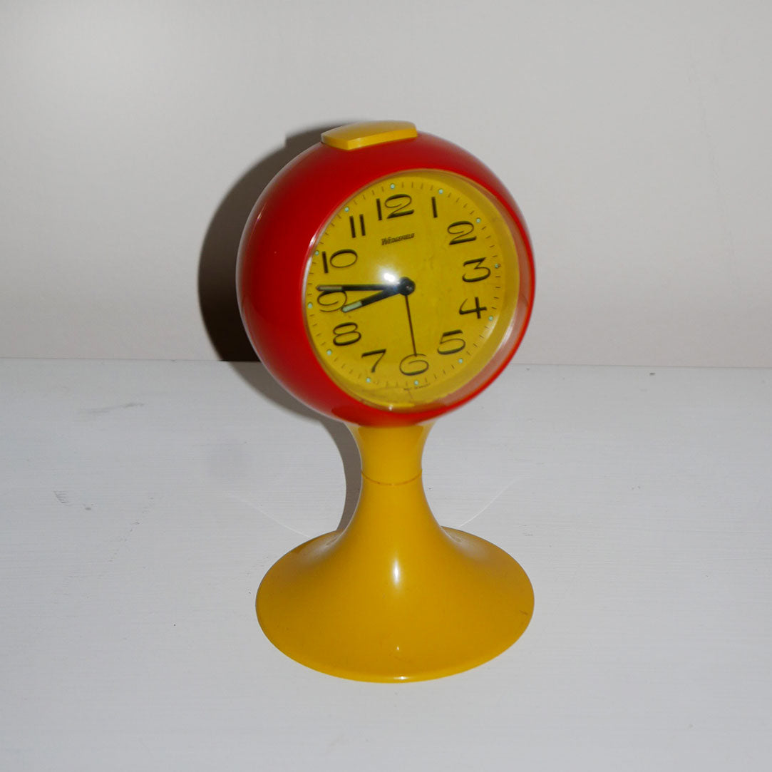 space age wedgerfled clock