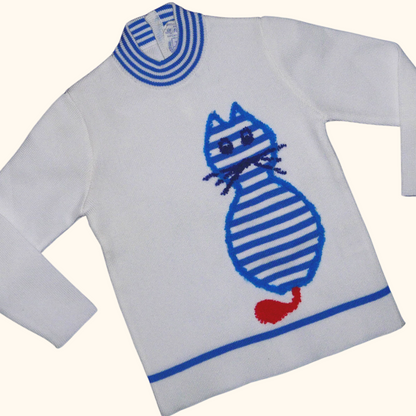 meow sweater 12-18m