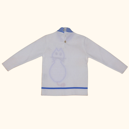 meow sweater 12-18m