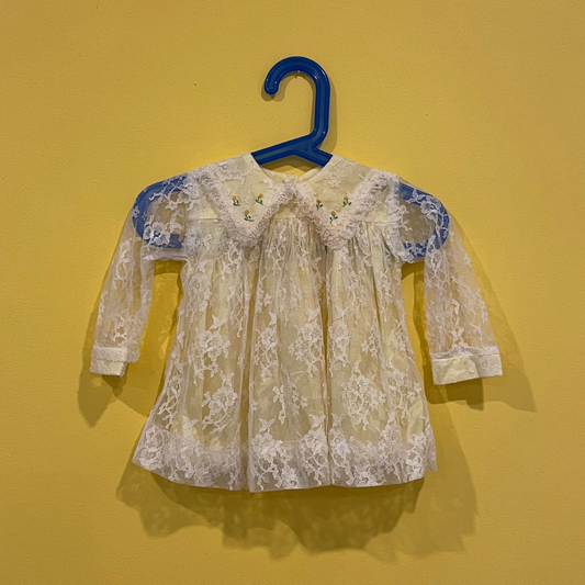 yellow lace dress 9M