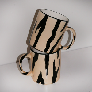 4x zebra mugs
