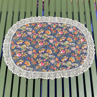 4x floral placemat set