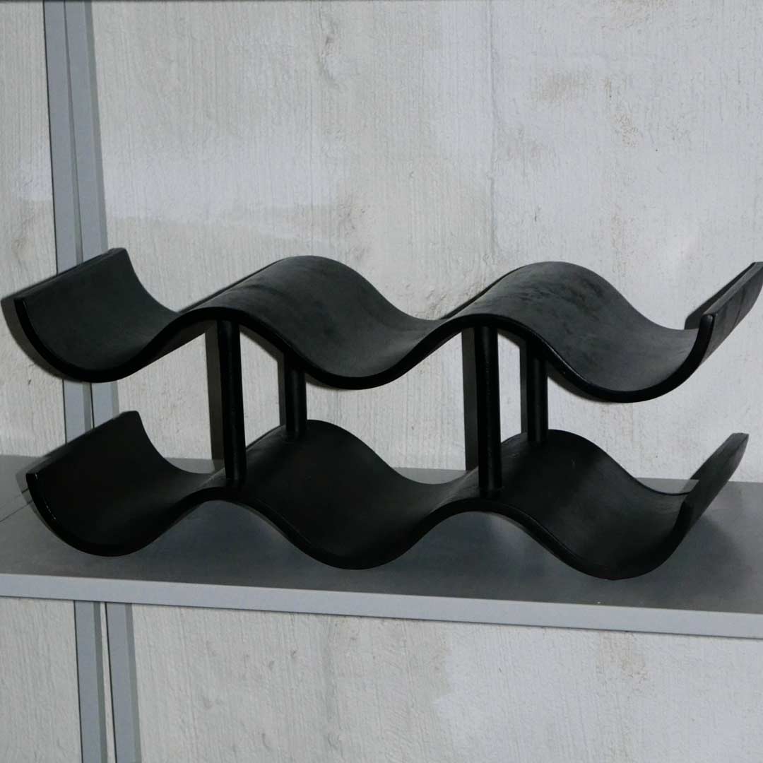 wavy wine rack