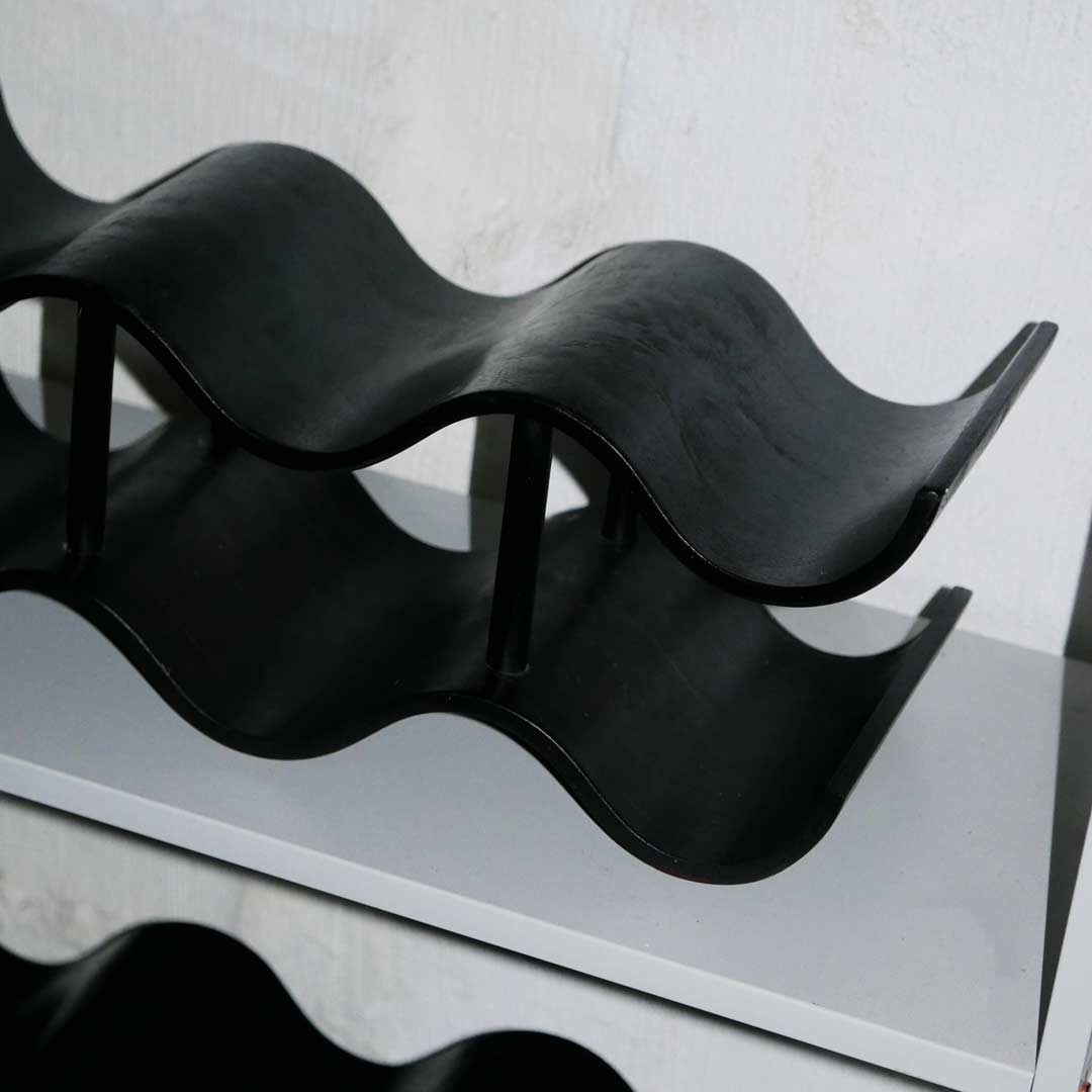 wavy wine rack