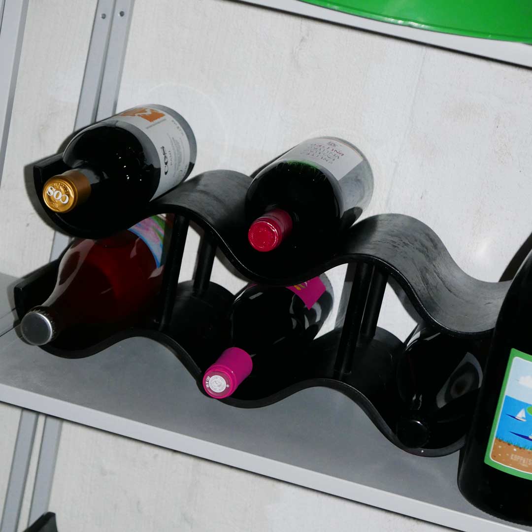 wavy wine rack