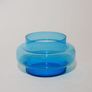 modern aqua blue fruit bowl