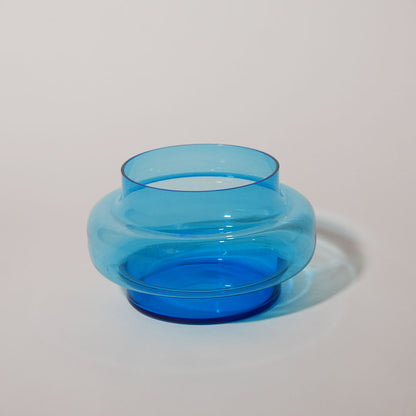modern aqua blue fruit bowl