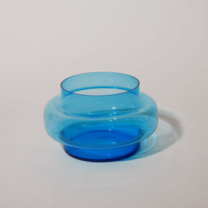 modern aqua blue fruit bowl