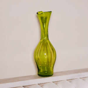 neon green stem vase