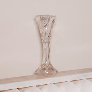crystal stem vase