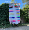 rainbow granny square blanket