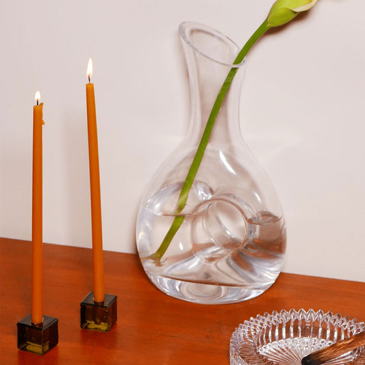 keyhole glass decanter