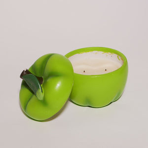 ceramic apple candle