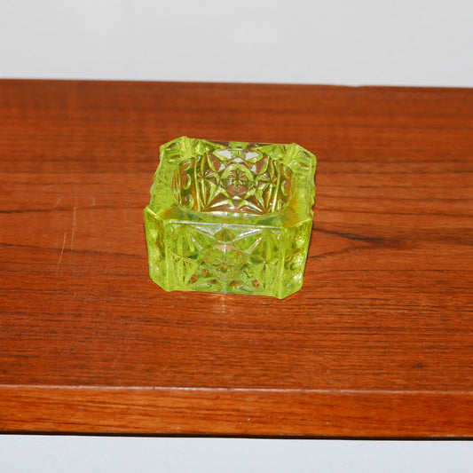 neon mini vintage glass dish