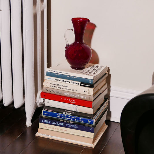 italian ruby glass jug