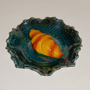 carnival glass serving plate