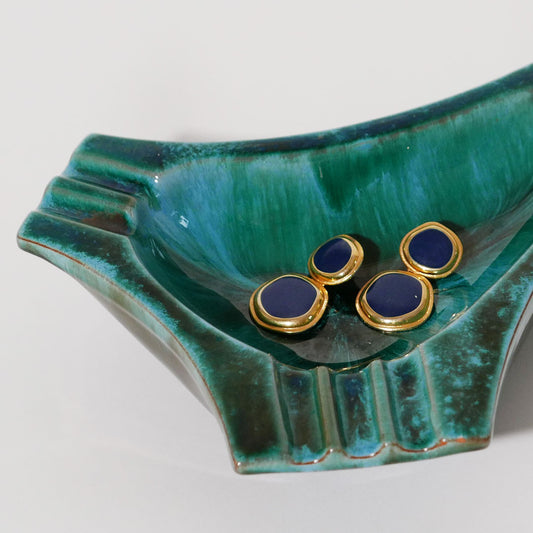 vintage blue mountain pottery dish