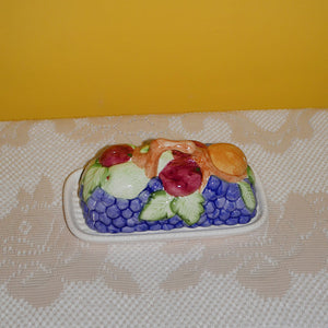 fruit medley butter dish