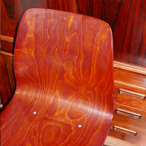 bent rosewood dining chair