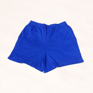 cobolt blue cotton shorts