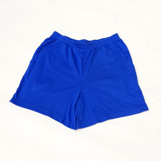cobolt blue cotton shorts