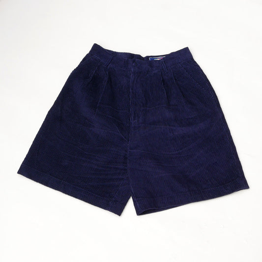navy cord shorts
