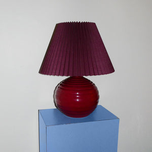 beautiful pleated jewel-tone table lamp, perfect for your bedroom or home office