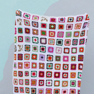 granny square knit blanket