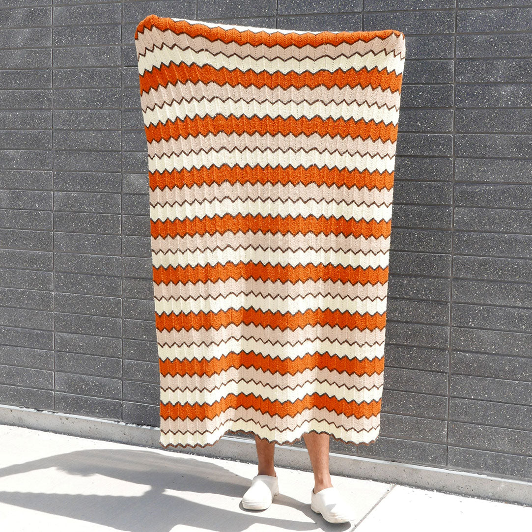 zig zag throw blanket