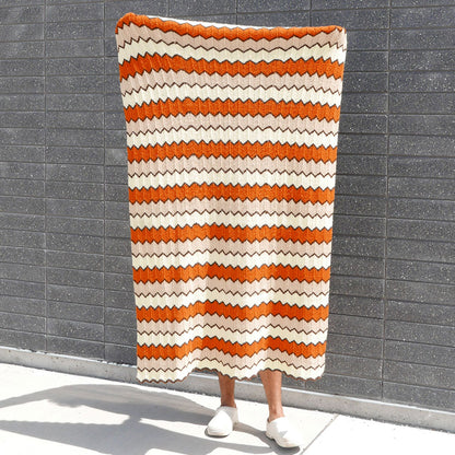 zig zag throw blanket