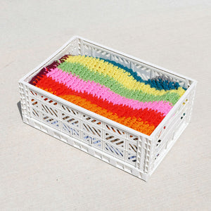 rainbow knit blanket