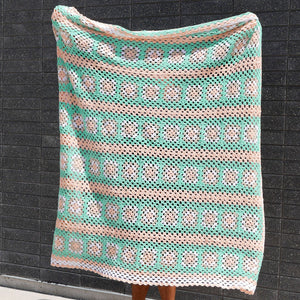 pastel crochet blanket
