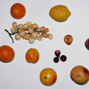 vintage italian marble alabaster fruit collection