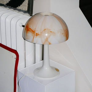 Retro Gilbert Softlite Mushroom Lamp 1970s Marbled Table lamp Mid Century Modern